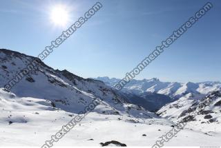 Photo Texture of Background Snowy Mountains